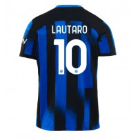Fotballdrakt Herre Inter Milan Lautaro Martinez #10 Hjemmedrakt 2023-24 Kortermet
